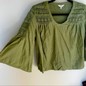 Crocheted Flowy Crop Top Boho